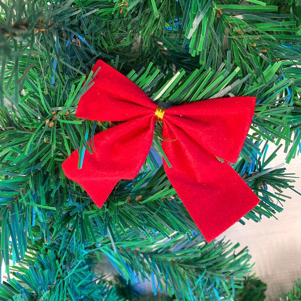 GUIRLANDE SAPIN NŒUDS ROUGES 300 BRANCHES (2)