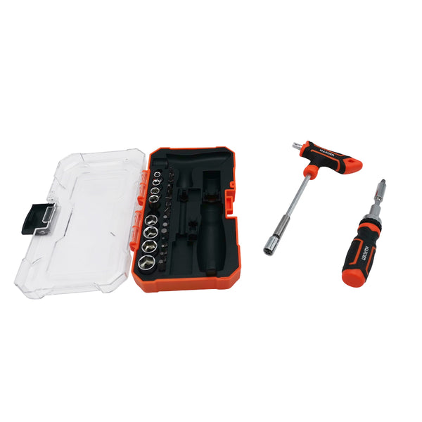 COFFRET TOURNEVIS À CLIQUET ET EMBOUTS (2)