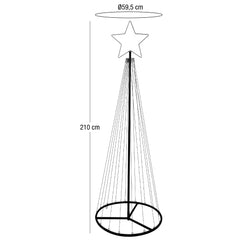 SAPIN ÉLECTRIQUE 610 LED MULTICOLORE (1)