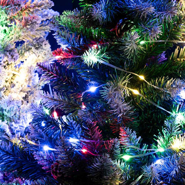 CORDON PLAT LED SOLAIRE ET USB MULTICOLORE 15 M (4)