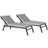 COUSSIN UNIVERSEL POUR BAIN DE SOLEIL GRIS X2