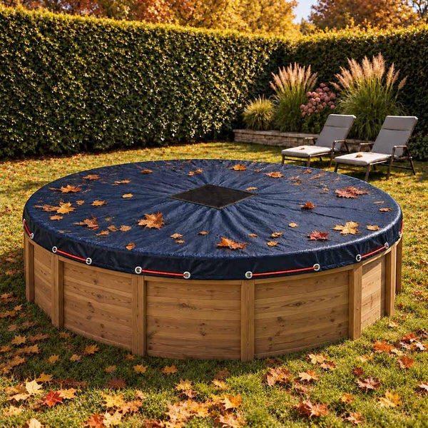 BÂCHE PISCINE RONDE 140 G/M² (7)