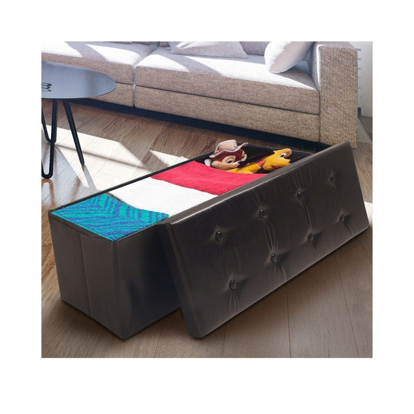 BANC COFFRE DE RANGEMENT IMITATION CUIR (4)