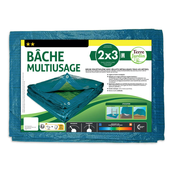 BÂCHE MULTIUSAGE (2) & BÂCHE MULTIUSAGE 2 X 3 M (1)