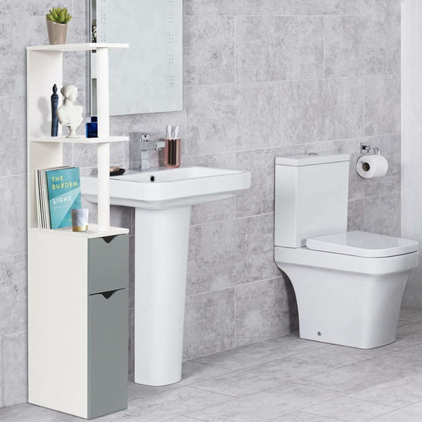 MEUBLE WC 2 PORTES GRIS (3)