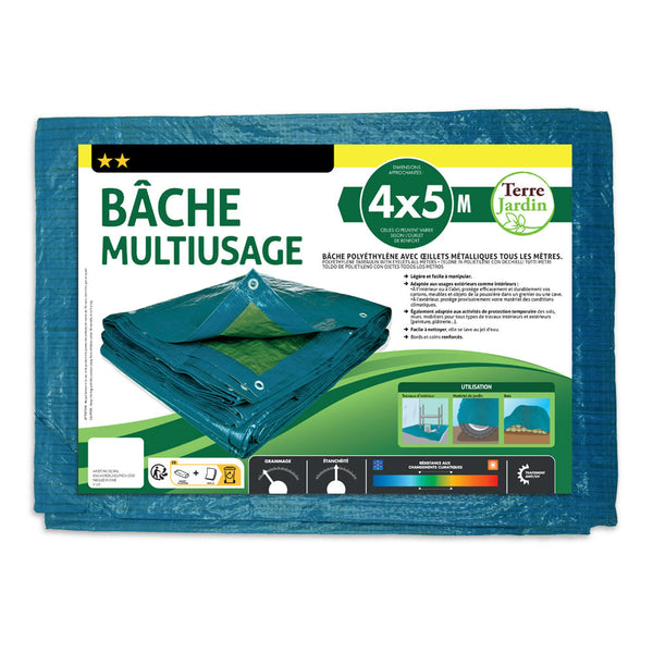 BÂCHE MULTIUSAGE (5) & BÂCHE MULTIUSAGE 4 X 5 M (1)