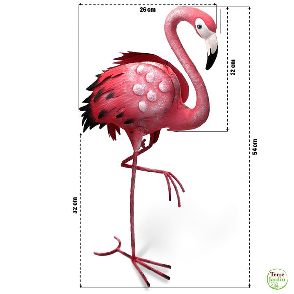 FLAMANT ROSE MÉTAL (1)