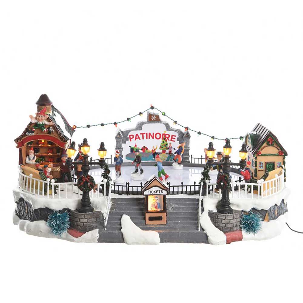 VILLAGE PATINOIRE 10 SANTONS LED