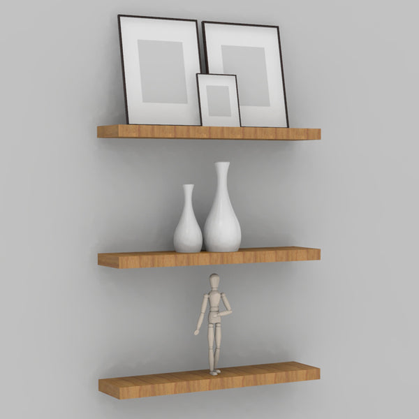 ETAGERE MURALE 60 CM FIXATION INVISIBLE BOIS (2)