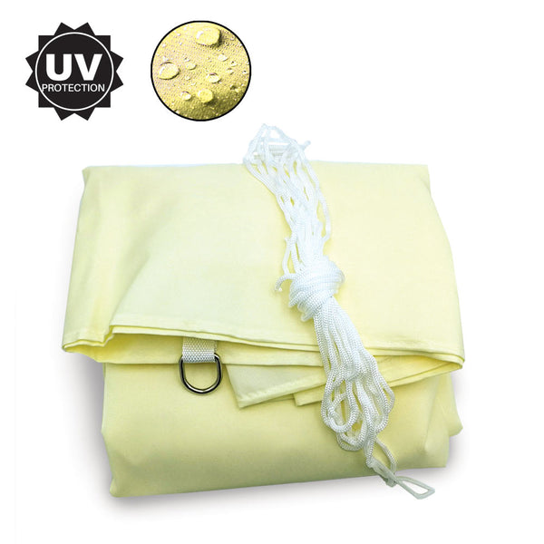VOILE D'OMBRAGE 3.6 X 3.6 X 3.6 M BLANC (1) & VOILE D'OMBRAGE 5 X 5 X 5 M BLANC (2)