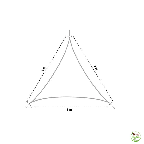 VOILE D'OMBRAGE (21) & VOILE D'OMBRAGE 5 X 5 X 5 M ANIS (2) & VOILE D'OMBRAGE 5 X 5 X 5 M ROUGE (2)