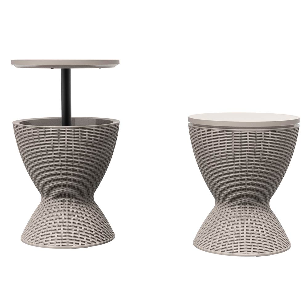 TABLE BAR GLACIÈRE ROTIN 30L