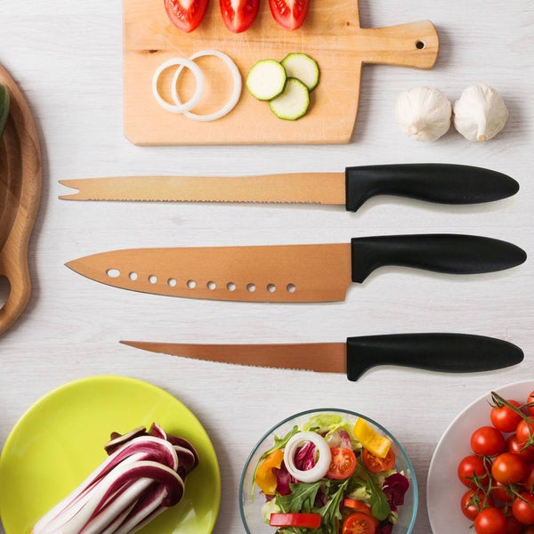 COUTEAUX DE CHEF CUIVRE X3 (2)