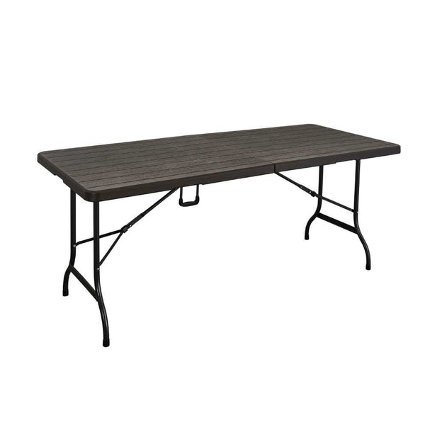 TABLE PLIANTE IMITATION LATTES BOIS
