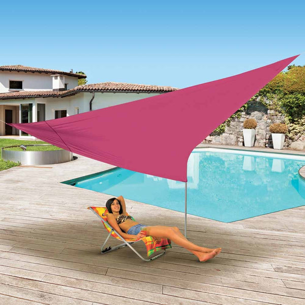 VOILE D'OMBRAGE 3.6 X 3.6 X 3.6 M ROSE (1) & VOILE D'OMBRAGE 5 X 5 X 5 M ROSE (1)