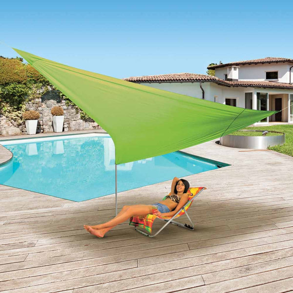 VOILE D'OMBRAGE 3.6 X 3.6 X 3.6 M ANIS (1) & VOILE D'OMBRAGE 5 X 5 X 5 M ANIS (1)