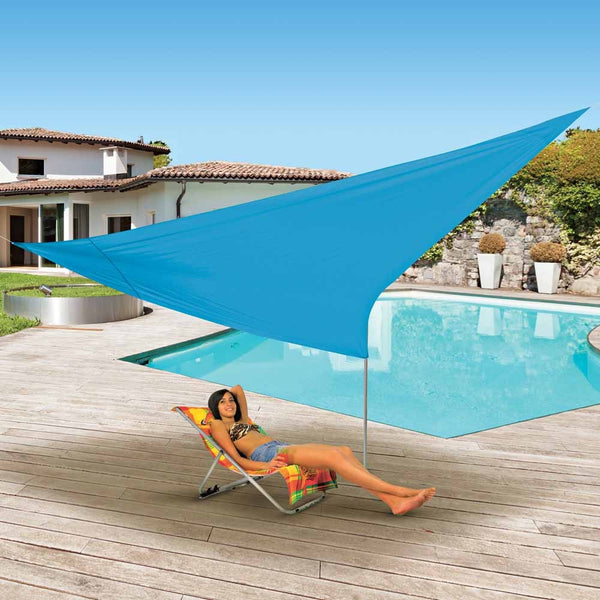 VOILE D'OMBRAGE 3.6 X 3.6 X 3.6 M TURQUOISE (1) & VOILE D'OMBRAGE 5 X 5 X 5 M TURQUOISE (1)